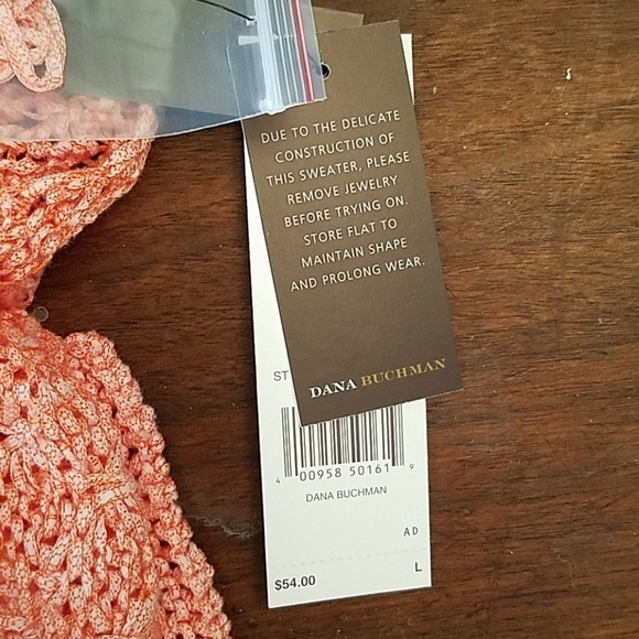 NWT Dana Buchman Coral Knit Sweater - Picture 6 of 7